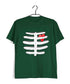 Science Nerd Biology Heart in Ribcage Custom Printed Graphic Design T-Shirt for Women